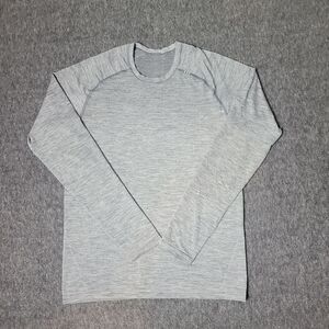 Lululemon Metal Vent Tech T-shirt Men's Size S Gray  Heather Long Sleeve Raglan
